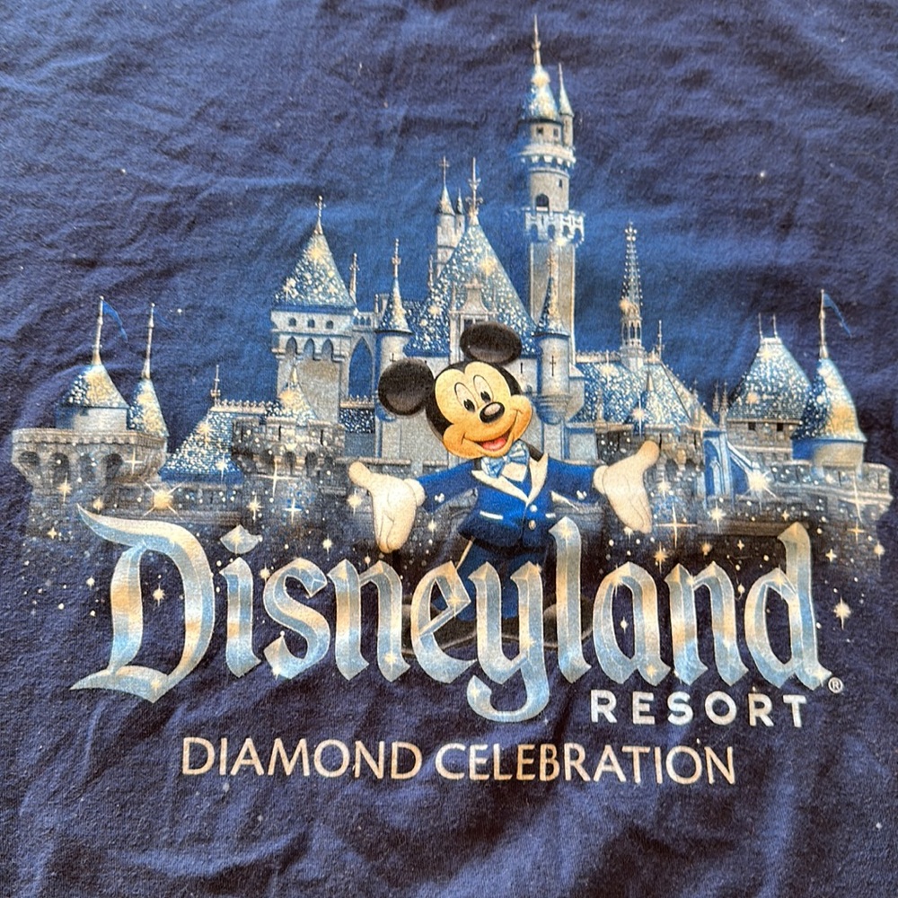 #109D Disney Disneyland Diamond Celebration Mickey Mouse, Size XL